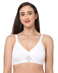SOIE Woman - Full coverage cross over non padded non wired bra - Bra -for Women