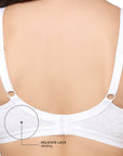 SOIE Woman - Full coverage cross over non padded non wired bra - Bra -for Women
