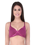 SOIE Woman - Semi Coverage Non Padded Non wired Cross Over Seamless Bra (PACK OF 2) - -for Women