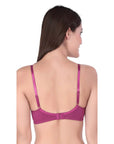 SOIE Woman - Semi Coverage Non Padded Non wired Cross Over Seamless Bra (PACK OF 2) - -for Women