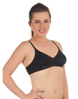 SOIE Woman - Semi Coverage Non Padded Non wired Cross Over Seamless Bra (PACK OF 2) - -for Women