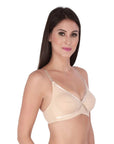 SOIE Woman - Semi Coverage Non Padded Non wired Cross Over Seamless Bra (PACK OF 2) - -for Women