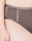 SOIE Woman - High Waist Full Coverage Mesh Panelled Brief - Panty -for Women