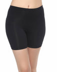 SOIE Woman - Solid Cotton Spandex Cycling Shorts (PACK of 2) - -for Women