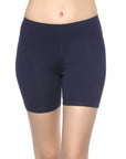 SOIE Woman - Solid Cotton Spandex Cycling Shorts - -for Women