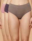 Tummy-Smoothing High Waist Cotton Briefs – Pack of 3