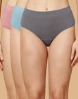 Tummy-Smoothing High Waist Cotton Briefs – Pack of 3