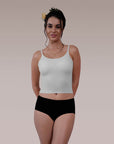 SOIE Woman - Seamless Body Fit Padded Bra Top with Detachable Back Straps - Camisole -for Women