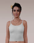 SOIE Woman - Seamless Body Fit Padded Bra Top with Detachable Back Straps - Camisole -for Women