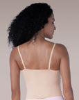 SOIE Woman - Seamless Body Fit Padded Bra Top with Detachable Back Straps - Camisole -for Women