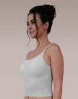 SOIE Woman - Seamless Body Fit Padded Bra Top with Detachable Back Straps - Camisole -for Women