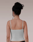 SOIE Woman - Seamless Body Fit Padded Bra Top with Detachable Back Straps - Camisole -for Women