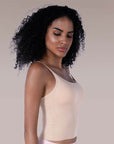 SOIE Woman - Seamless Body Fit Padded Bra Top with Detachable Back Straps - Camisole -for Women