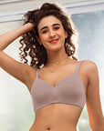 SOIE Woman - Full Coverage Padded Non Wired Ultrasoft Seamless Bra - Bra -for Women