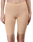 SOIE Woman - Solid Polyamide Spandex Knee Length Cycling Shorts - Cycling Shorts -for Women