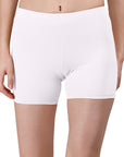 Solid Polyamide Spandex Mid Thigh Length Cycling Shorts