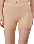 SOIE Woman - Solid Polyamide Spandex Mid Thigh Length Cycling Shorts - Cycling Shorts -for Women