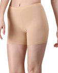 SOIE Woman - Solid Polyamide Spandex Mid Thigh Length Cycling Shorts - Cycling Shorts -for Women