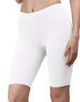 SOIE Woman - Solid Polyamide Spandex Knee Length Cycling Shorts - Cycling Shorts -for Women