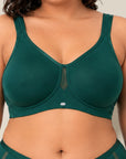 Full Coverage Minimizer Bra with No-Show Cups