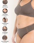Full Coverage Minimizer Bra with No-Show Cups