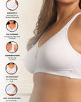 Full Coverage Minimizer Bra with No-Show Cups