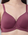 SOIE Woman - Full Coverage Padded Wired T-shirt Bra with Mesh Detailing - -for Women