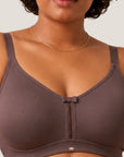 Triple-Layer No-Show Full Coverage Nylon Minimizer Bra