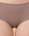 Tummy Smoothing High Rise Full Coverage Cotton Brief with Shiny Edge