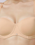 Medium Coverage Padded Wired Multiway Strapless Bra with Detachable Straps