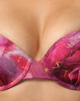 SOIE Woman - Padded Wired Medium Coverage Printed Push Up Look Bra - BeYou -for Women