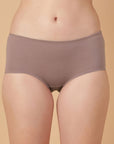 Tummy Smoothing High Rise Full Coverage Cotton Brief with Shiny Edge