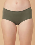 Tummy Smoothing High Rise Full Coverage Cotton Brief with Shiny Edge