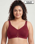 Non Padded Non wired Full Coverage Spacer Fabric Cups Minimiser T-Shirt Bra