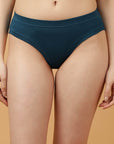 SOIE Woman - Mid Rise Stretch Cotton Seamless Full Coverage Shorty Panty (Pack of 2) - Panty -for Women
