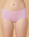 Tummy Smoothing High Rise Full Coverage Cotton Brief with Shiny Edge