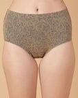Tummy-Smoothing Printed High Waist Cotton Briefs – Pack of 3