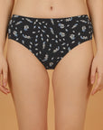 High Rise Full Coverage Printed Stretch Cotton Hipster Panty (Pack of 3)