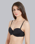 SOIE Woman - Medium Coverage Padded Wired Multiway Strapless Bra with Detachable Straps - Bra -for Women