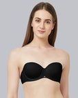 SOIE Woman - Medium Coverage Padded Wired Multiway Strapless Bra with Detachable Straps - Bra -for Women