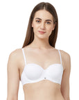 Medium Coverage Padded Wired Multiway Strapless Bra with Detachable Straps