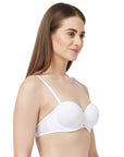 Medium Coverage Padded Wired Multiway Strapless Bra with Detachable Straps