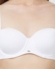 Medium Coverage Padded Wired Multiway Strapless Bra with Detachable Straps