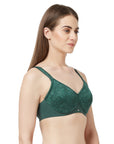 Full Coverage Non Padded Wired Lace Bra