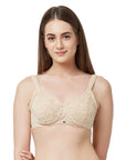 SOIE Woman - Full Coverage Non Padded Wired Lace Bra - Lacy Bra -for Women
