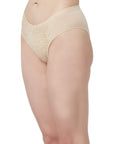 SOIE Woman - High Waist Full Coverage Lace Brief (Pack-2) - Panty -for Women