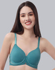 SOIE Woman - Full Coverage Padded Wired T-shirt Bra with Mesh Detailing - -for Women