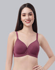 SOIE Woman - Full Coverage Padded Wired T-shirt Bra with Mesh Detailing - -for Women