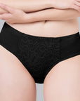SOIE Woman - High Waist Full Coverage Lace Brief - Panty -for Women