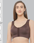 SOIE Woman - Front Closure Full Coverage Non Padded Non Wired Bra - Bra -for Women